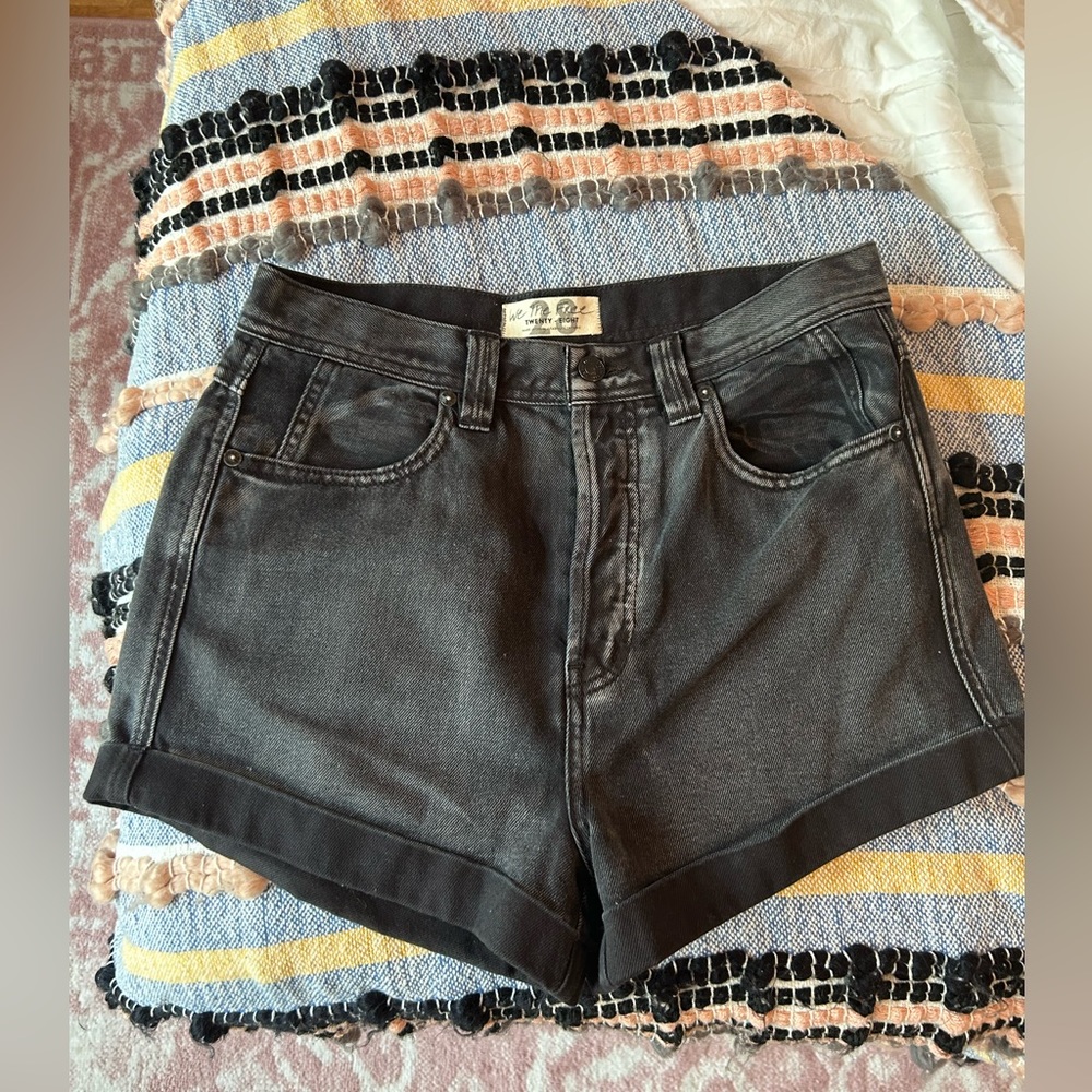 Black We the Free Denim Shorts Size 28